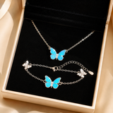 Set Mariposa Luminosa Amoré™ — Collar + Pulsera